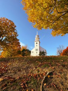 Woodstock Village Green In Vermont