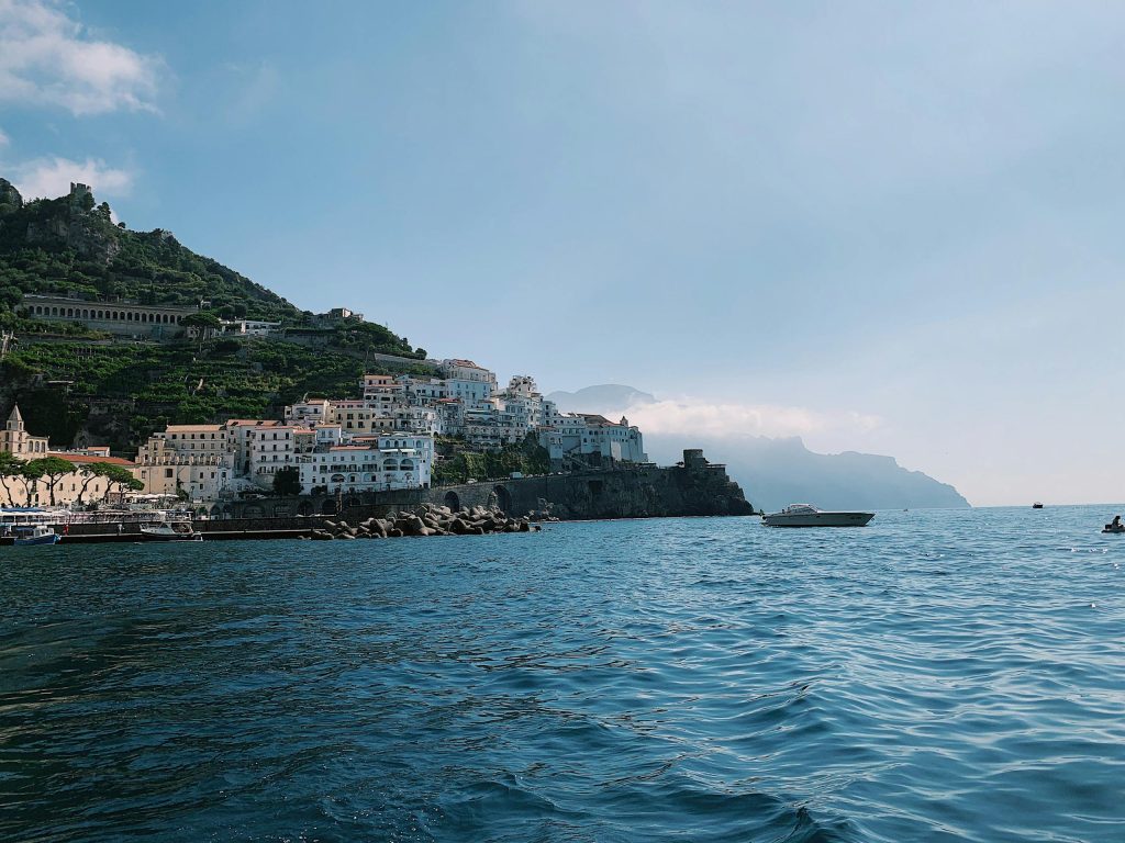 Amalfi Coast Cliffs In Italy