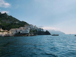 Amalfi Coast Cliffs In Italy