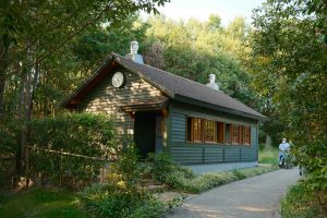 Charming rustic cabin nestled in the lush greenery of Nagoya, perfect for a serene retreat.