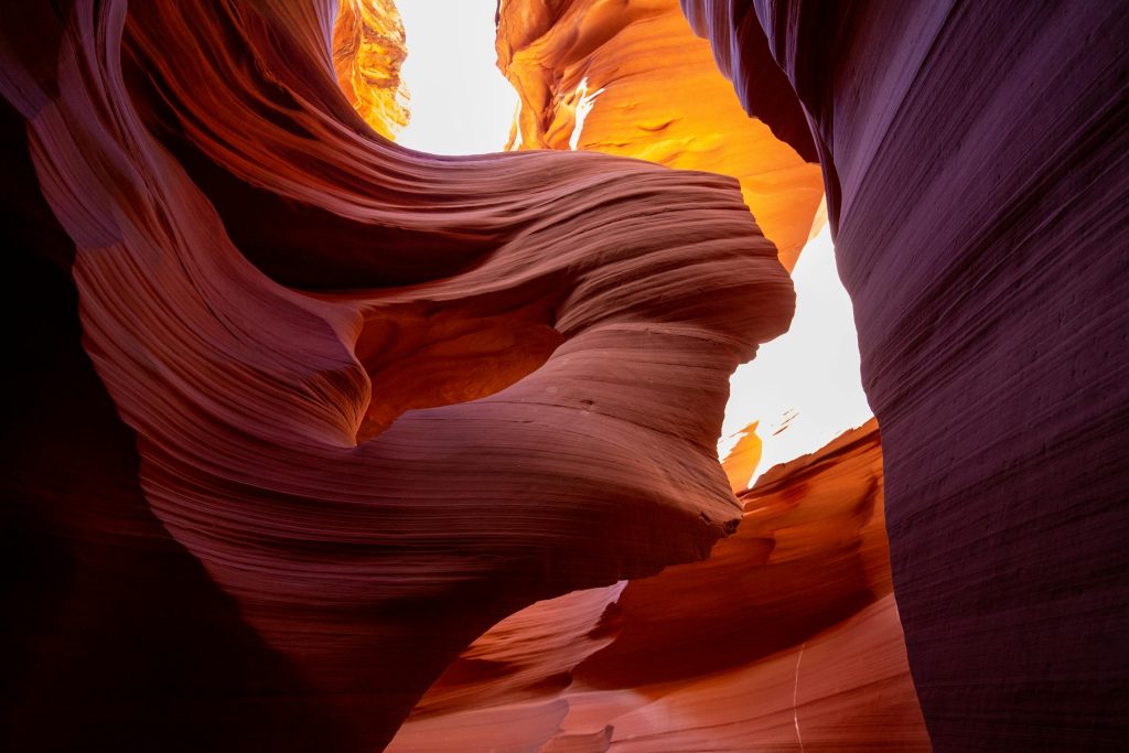 Mesmerizing sandstone formations in Antelope Canyon, Arizona, showcasing natural beauty.